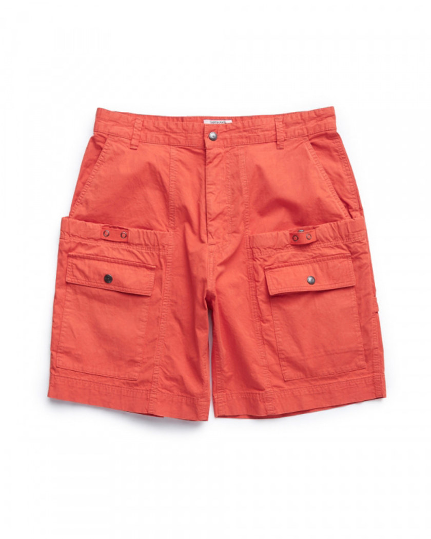 19SS EASTLOGUE WAGON SHORTS DYED RED