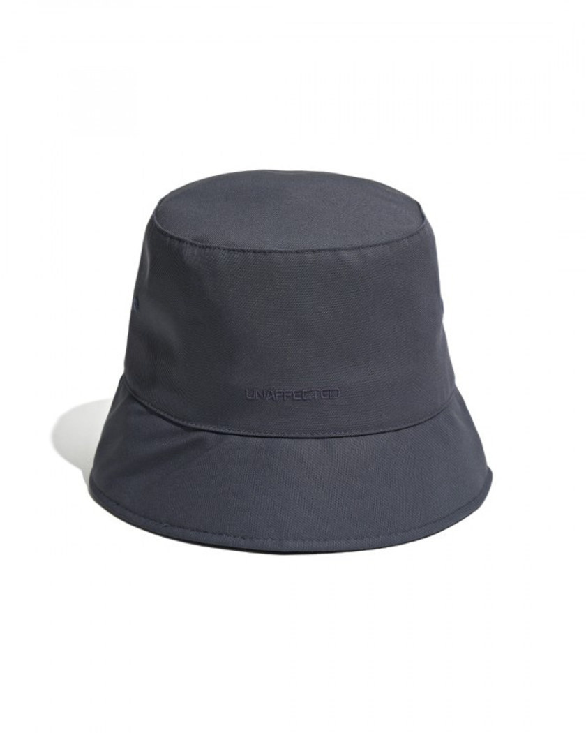 22SS UNAFFECTED LOGO BUCKET HAT CHARCOAL BLUE