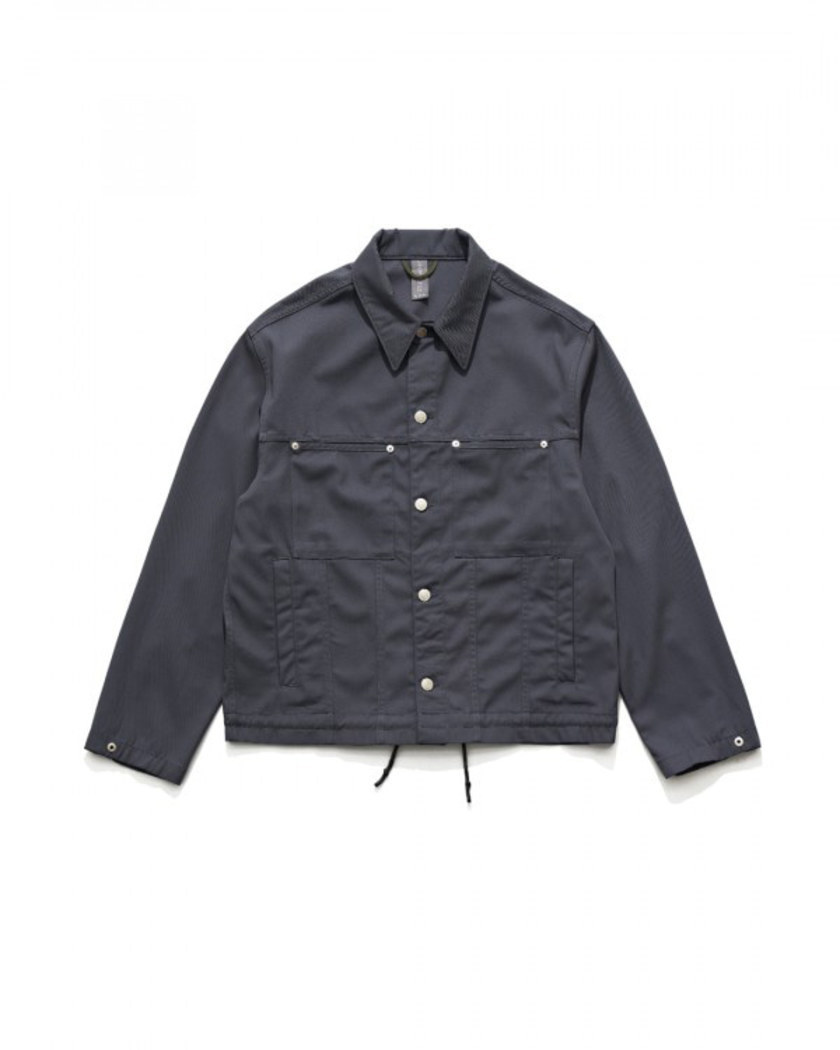 22SS UNAFFECTED TRUCKER JACKET CHARCOAL BLUE