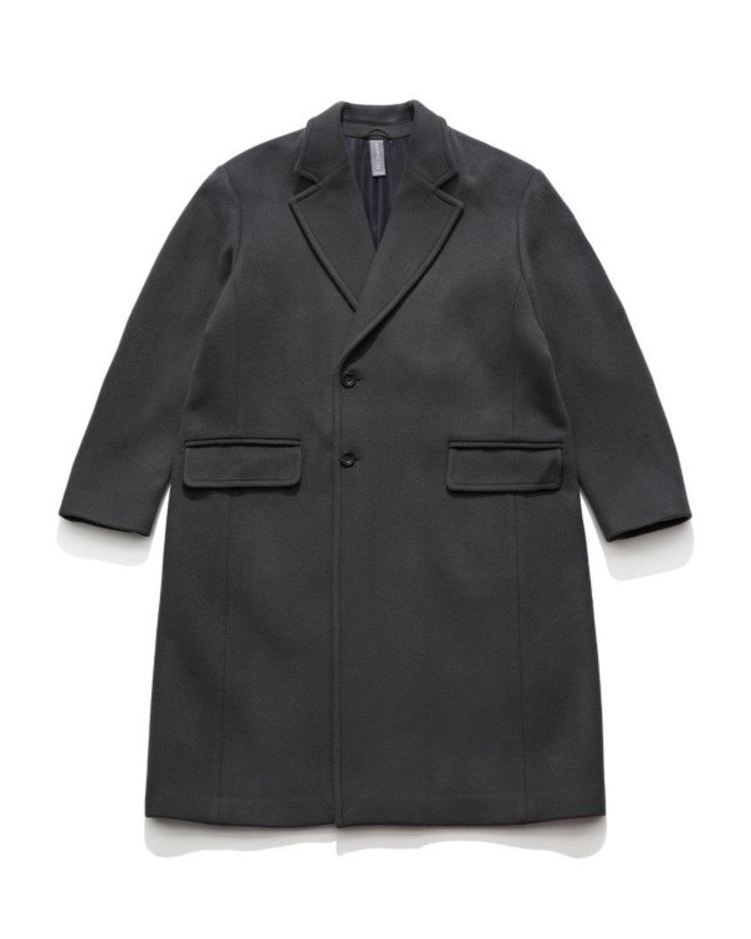 21FW UNAFFECTED OVERSIZED CHESTERFIELD COAT CHARCOAL
