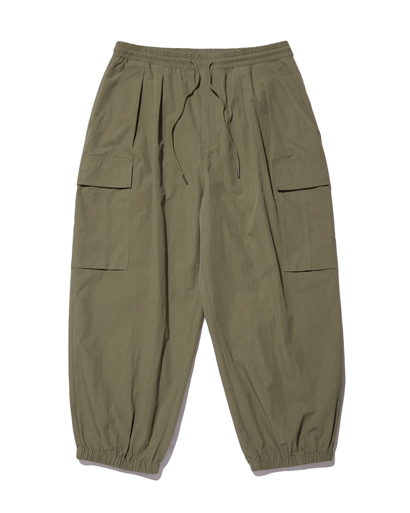 22SS BALLOON FIT BANDING CARGO PANTS OLIVE