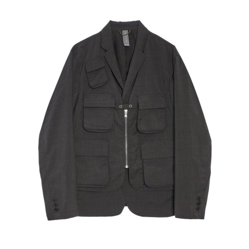 20FW UNAFFECTED LAYERED JACKET CHARCOAL