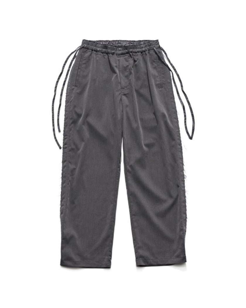 21FW UNAFFECTED RAW EDGED CUT PANTS CHARCOAL