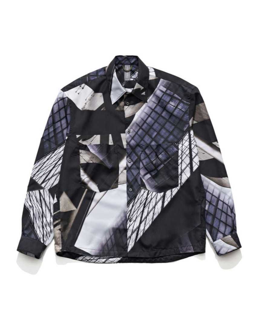 21FW UNAFFECTED OVERSIZED SHIRT CITY SPACE PATTERN