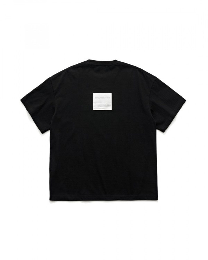 22SS UNAFFECTED LOGO PATCH T-SHIRT BLACK
